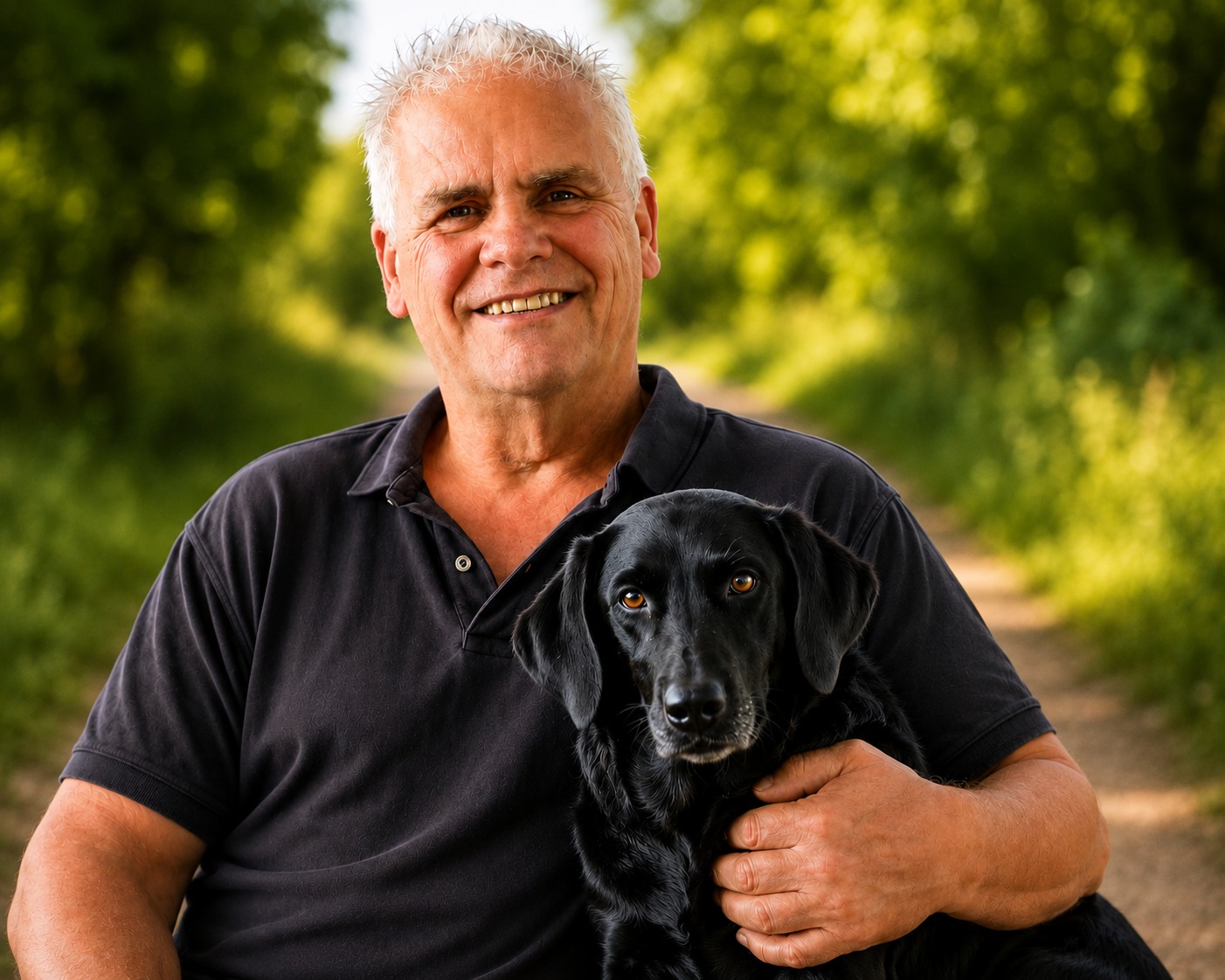 Frank Laupitz mit Hund